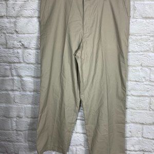 GEORGE Pants Mens 44 x 32 NWT Beige Khaki Pants Pockets Smooth Front